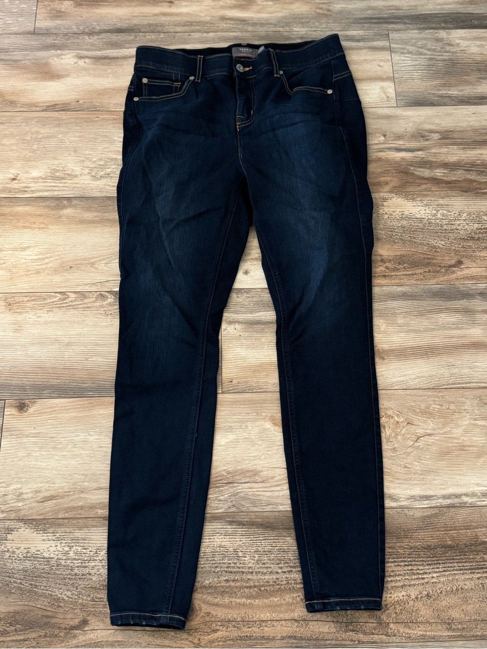Torrid Bombshell High-Rise Skinny Blue Jean Size 14 Tall Dark Wash